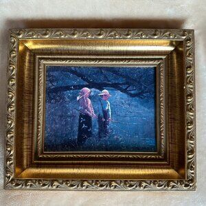 Winslow Homer Small Print of Painting "Fishing" 1879